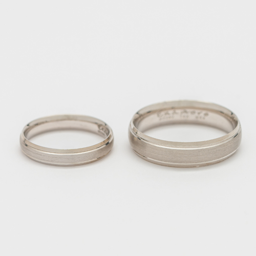 Argolla de matrimonio Confort. 6mm. Oro Blanco 14K