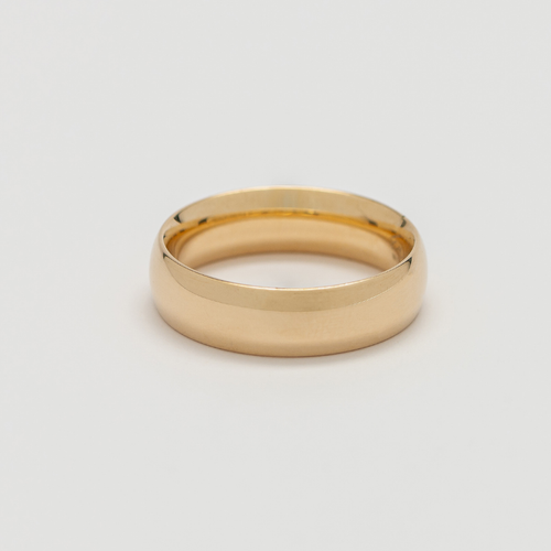 Argolla de matrimonio Confort. 6mm. Oro Amarillo 14K