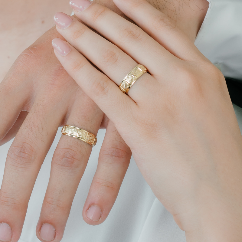 Argolla de matrimonio Clásica. 6mm. Oro Amarillo 10K