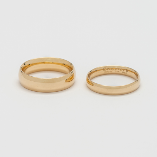 Argolla de matrimonio Confort. 4mm. Oro Amarillo 14K