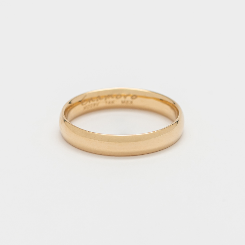 Argolla de matrimonio Confort. 4mm. Oro Amarillo 14K