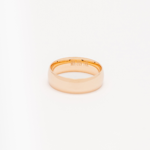 Argolla de matrimonio Confort. 6mm. Oro Amarillo 14K