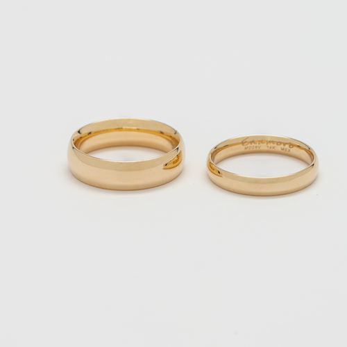 Argolla de matrimonio Confort. 6mm. Oro Amarillo 14K