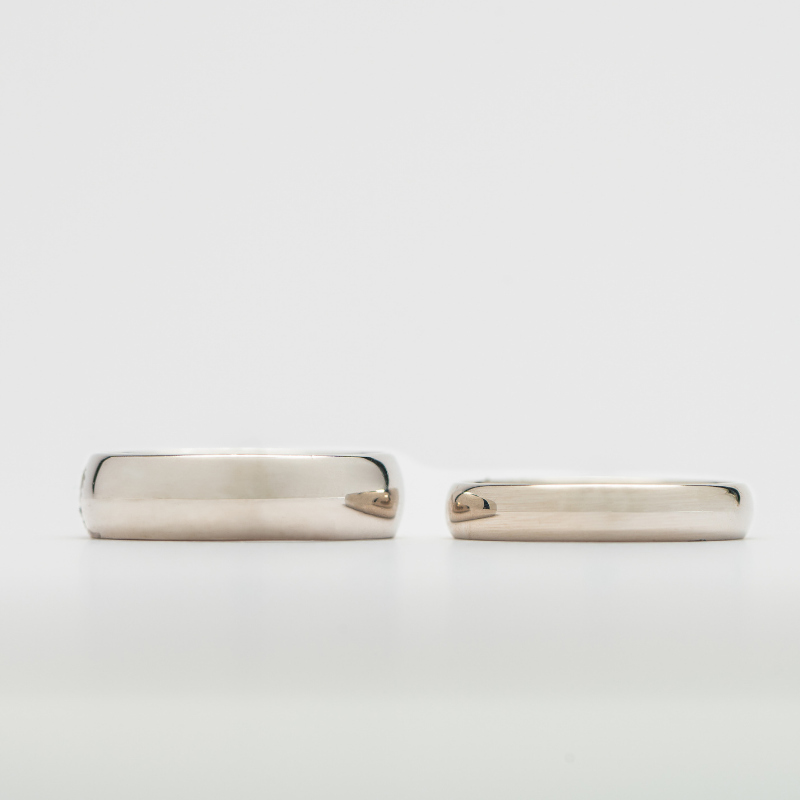 Argolla de matrimonio Confort. 6mm. Oro Blanco 14K