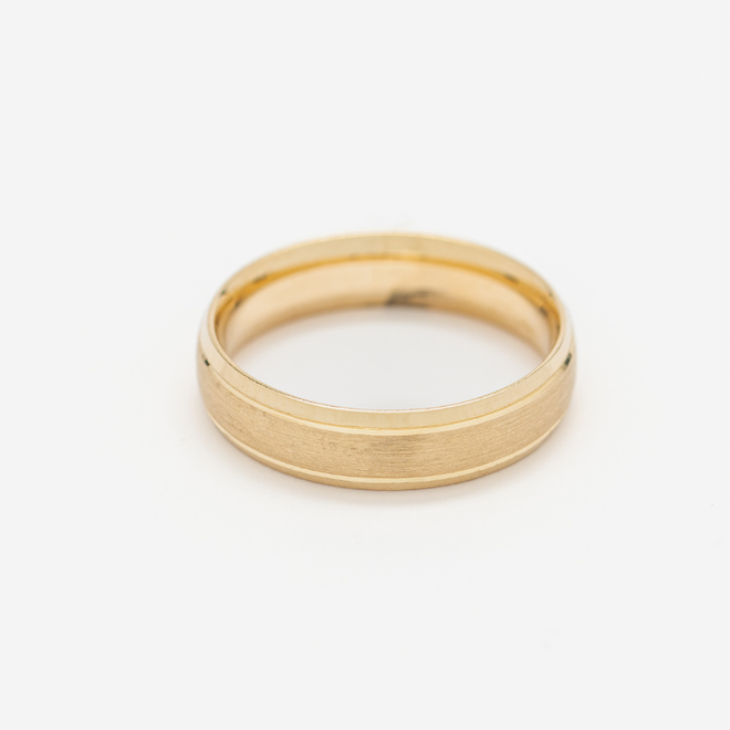 Argolla de matrimonio Confort. 6mm. Oro Amarillo 14K