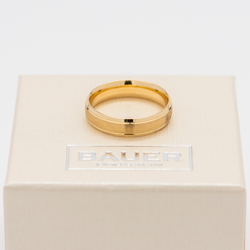 Argolla de matrimonio Confort. 6mm. Oro Amarillo 14K