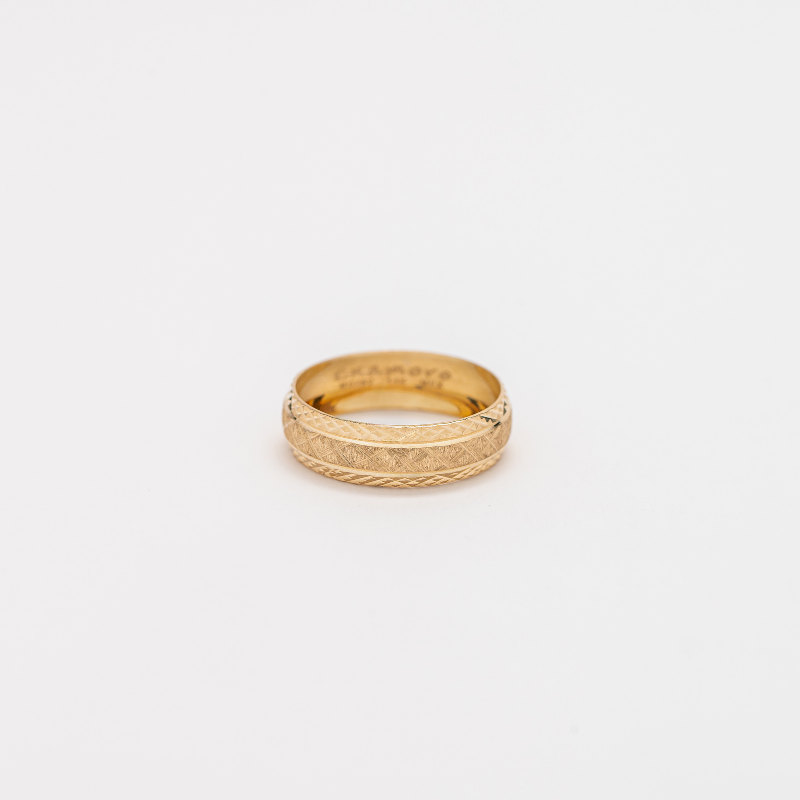 Argolla de matrimonio Clásica. 6mm. Oro Amarillo 14K