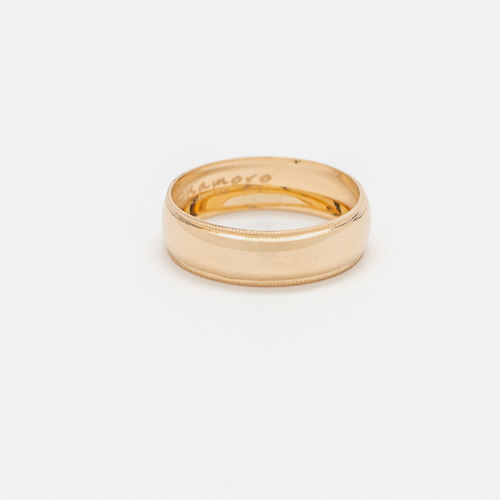 Argolla de matrimonio Clásica. 6mm. Oro Amarillo 14K